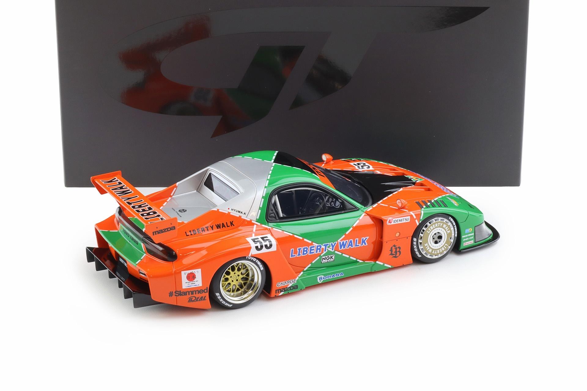 1:18 GT Spirit GT568 Mazda RX7 LB-WORKS LB Super Silhouette Renown 2024 green/ orange