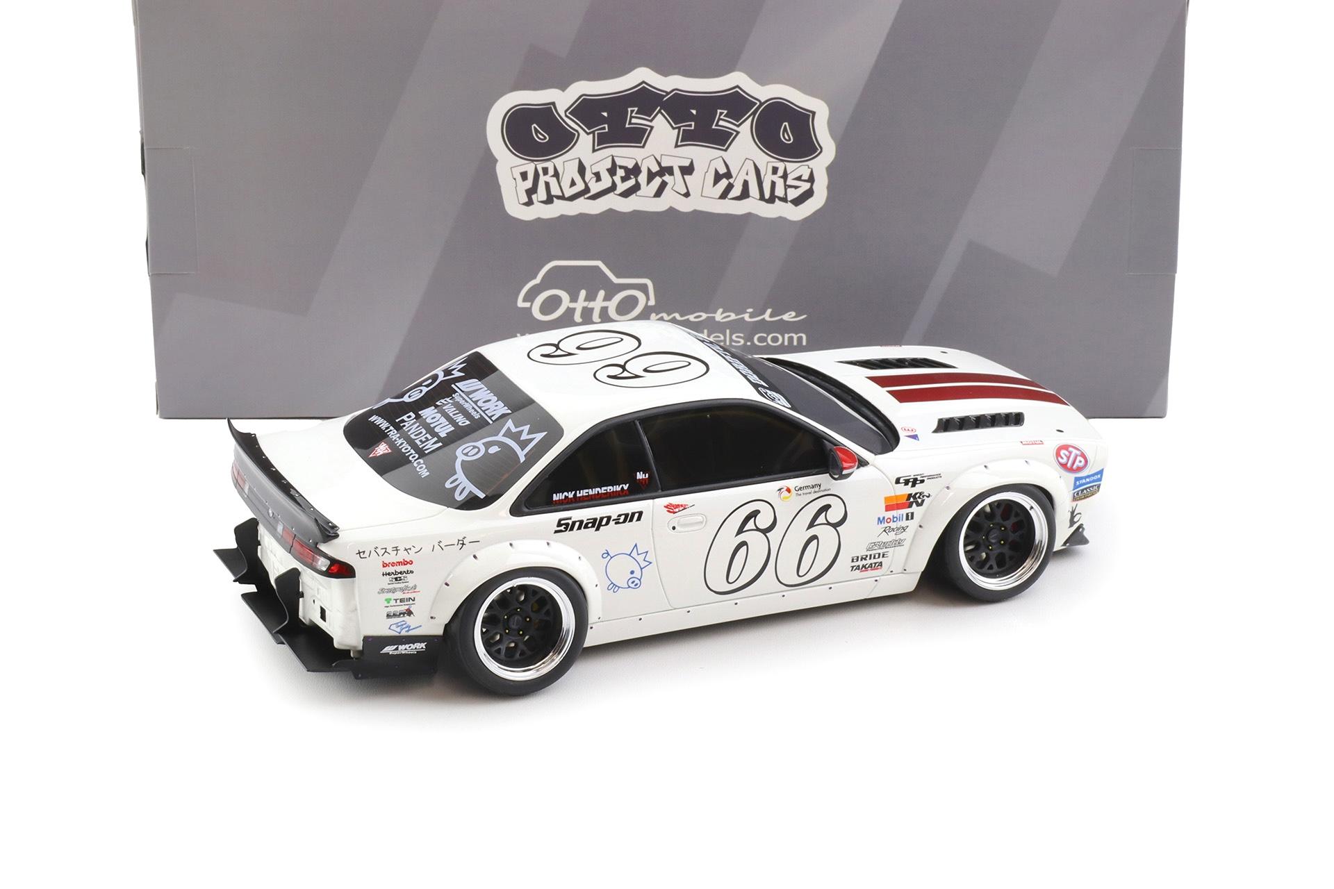 1:18 OTTO mobile OT1240 Nissan Silvia S14 BOSS Rocket Bunny white 2024