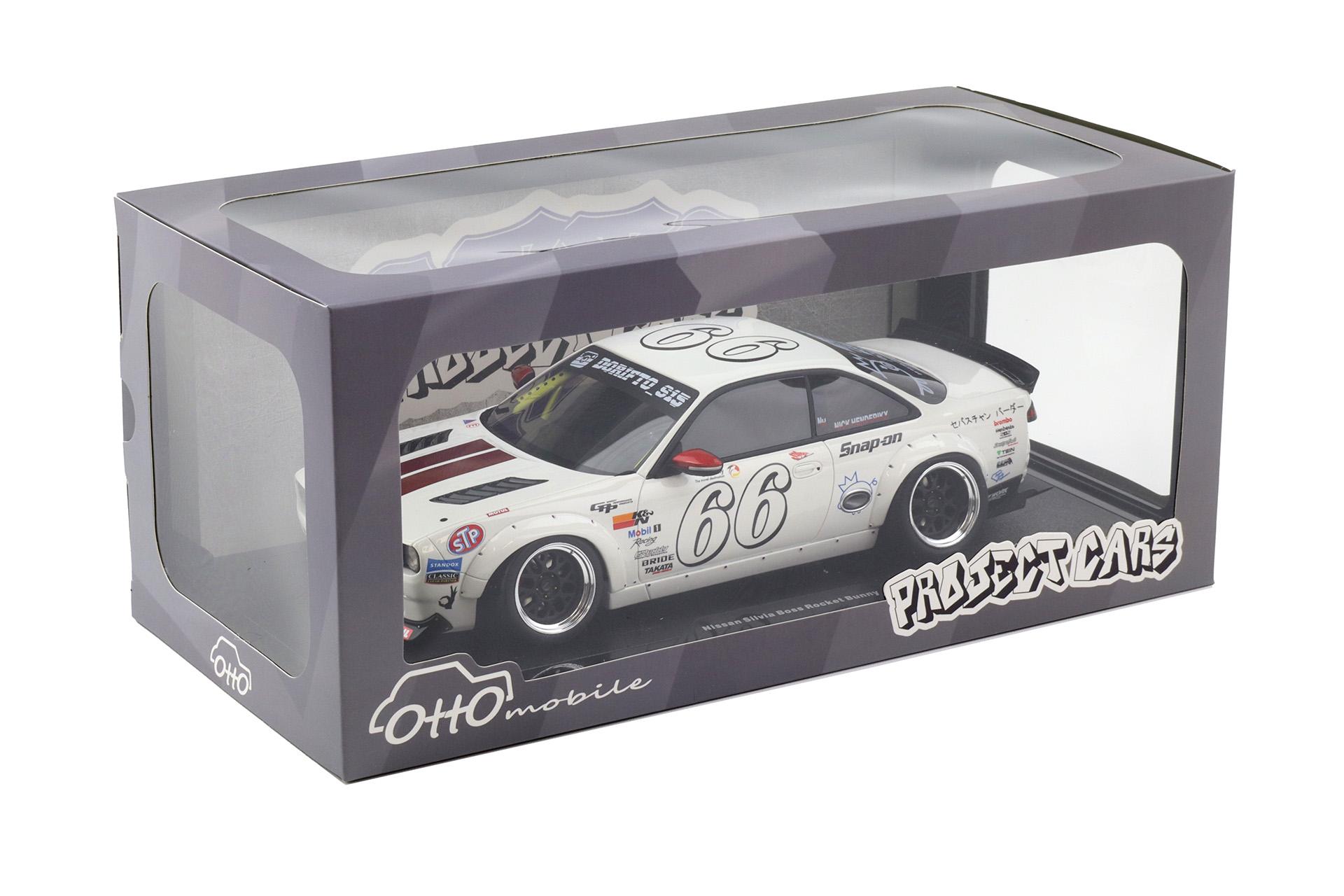 1:18 OTTO mobile OT1240 Nissan Silvia S14 BOSS Rocket Bunny white 2024