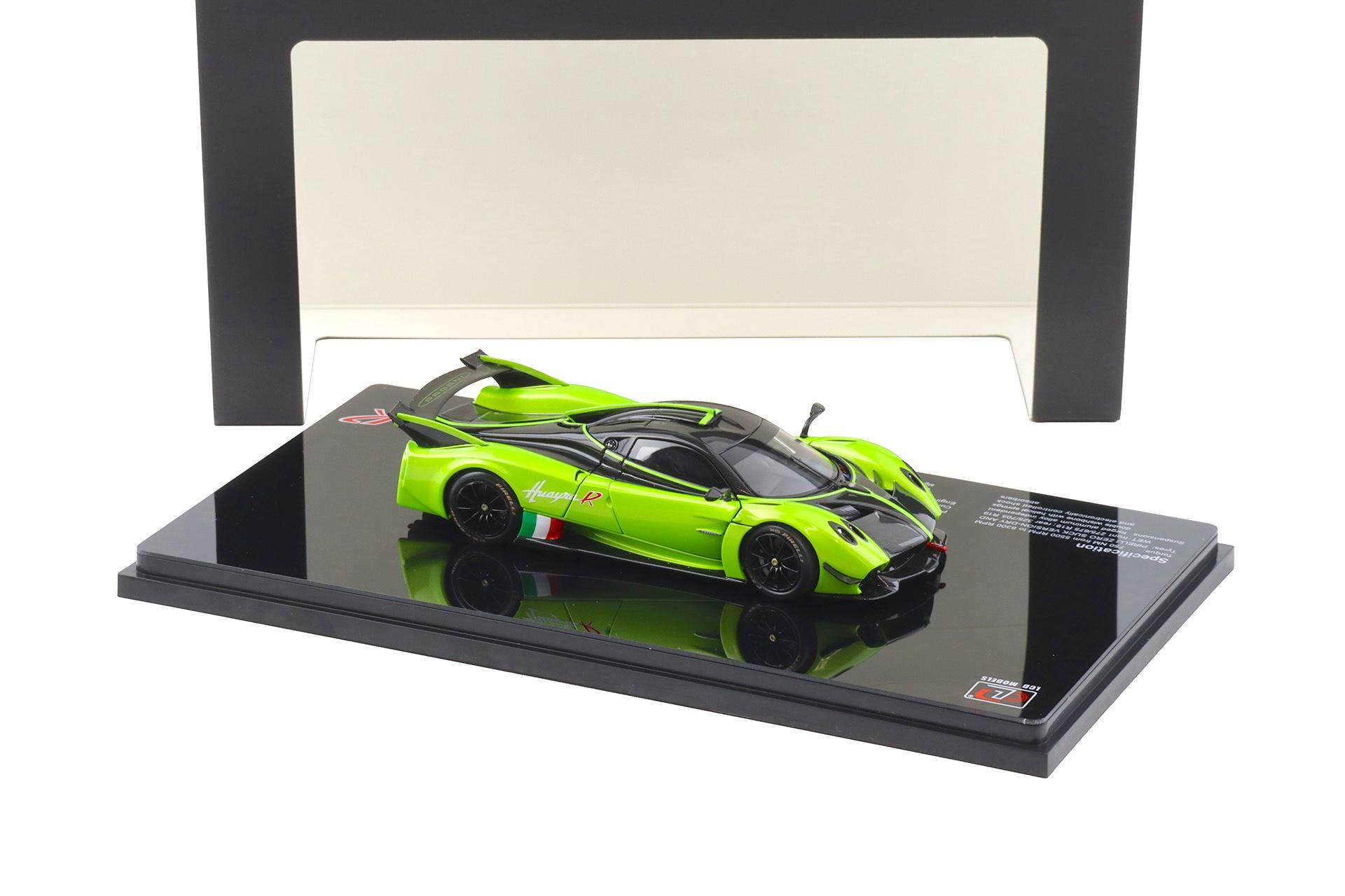 1:43 LCD Models Pagani Huayra R 2021 green metallic/ Carbon LCD43017-GR