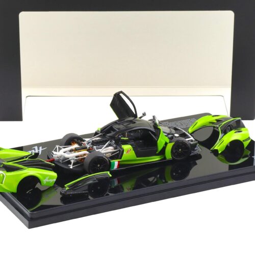 1:43 LCD Models Pagani Huayra R 2021 green metallic/ Carbon LCD43017-GR