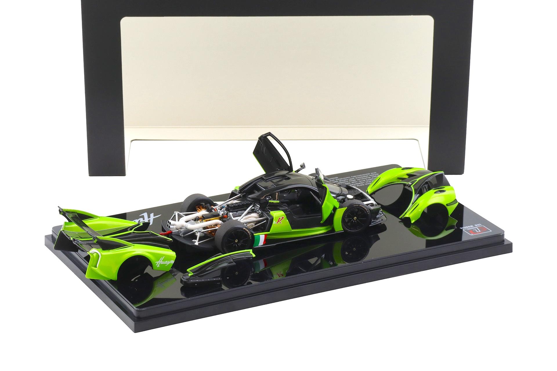 1:43 LCD Models Pagani Huayra R 2021 green metallic/ Carbon LCD43017-GR