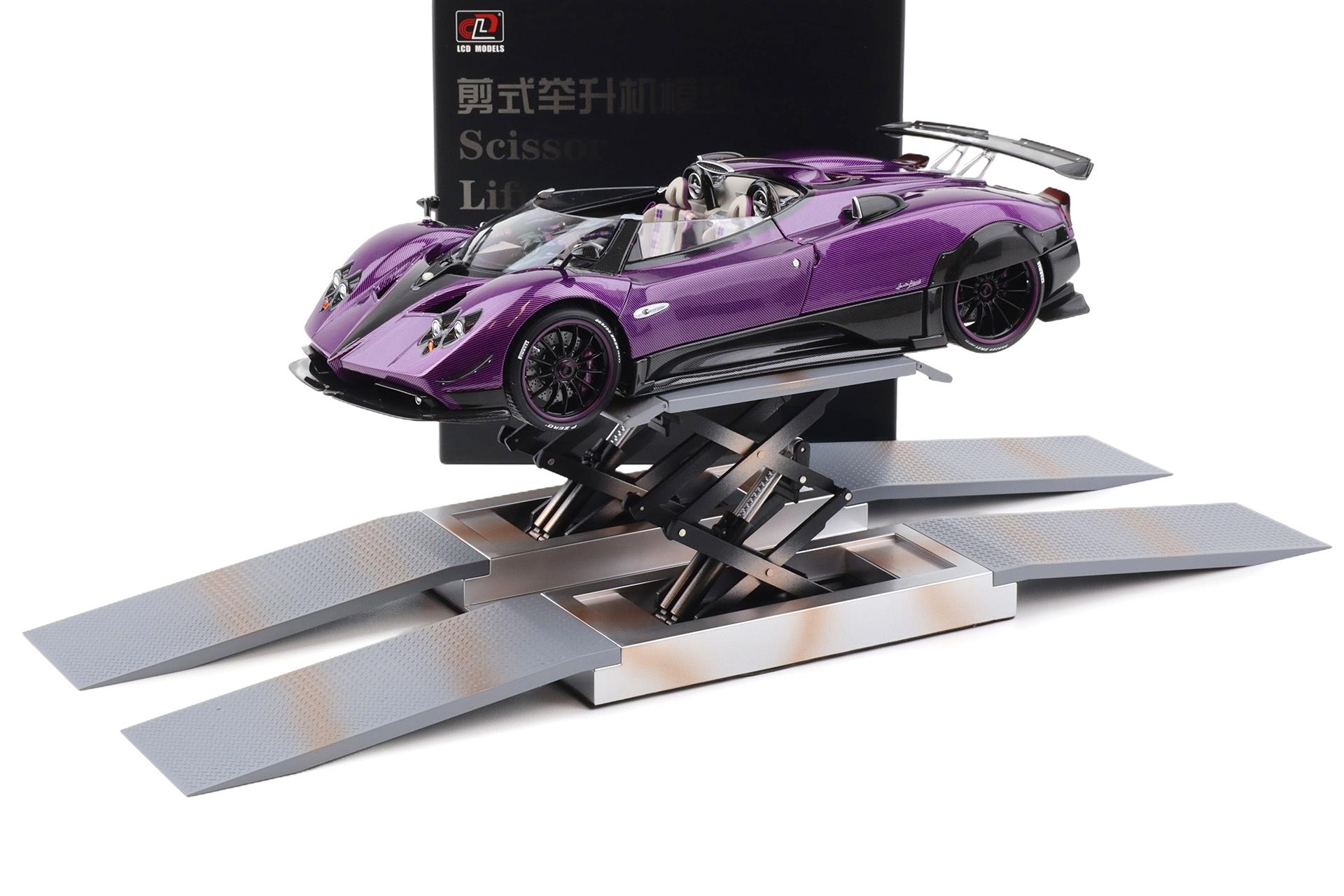 1:18 LCD Models Zubehör DIE-Cast Hebebühne Scissor Lift grey LCD18026-GR