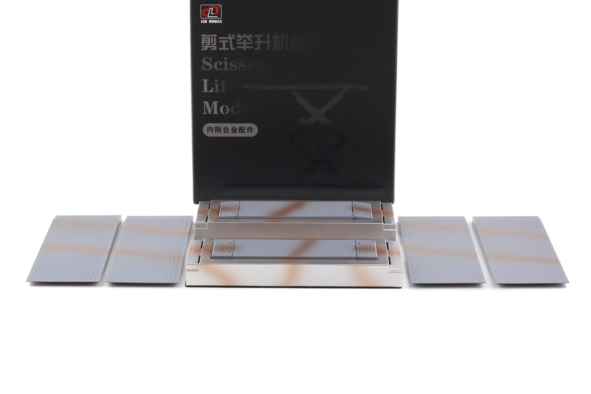 1:18 LCD Models Zubehör DIE-Cast Hebebühne Scissor Lift grey LCD18026-GR
