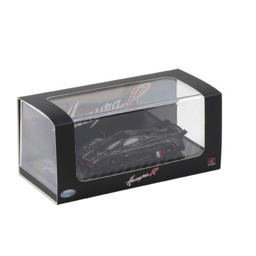 1:64 LCD Models Pagani Huayra R 2021 Full Carbon black/ Italian flag LCD64028-CBI