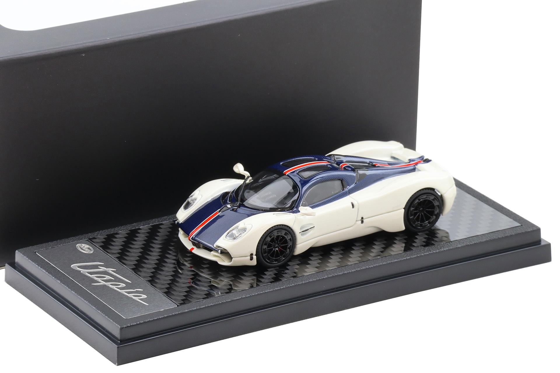 ID 114692 orig.jpg 1:64 LCD Models Pagani Utopia Coupe white/ blue Carbon LCD64039-WB