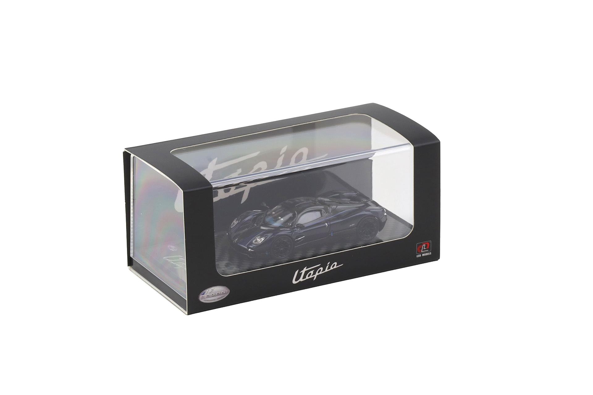1:64 LCD Models Pagani Utopia Coupe Full Carbon blue/ black LCD64039-BB