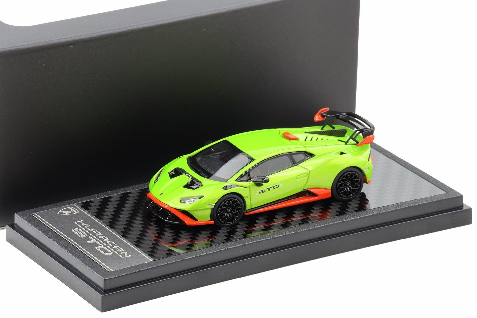 1:64 LCD Models Lamborghini Huracan STO Coupe green metallic/ orange LCD64043-GR