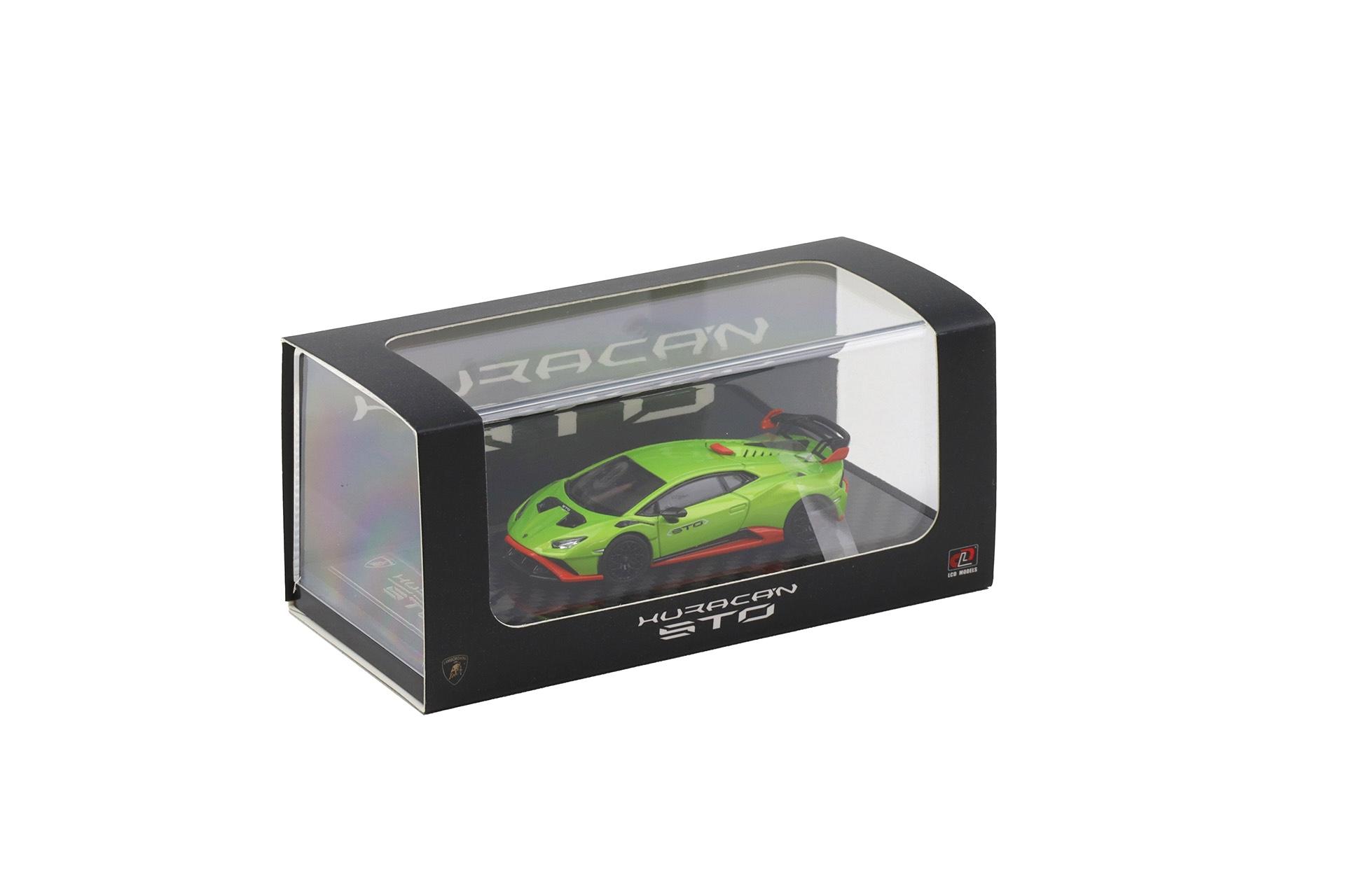 1:64 LCD Models Lamborghini Huracan STO Coupe green metallic/ orange LCD64043-GR