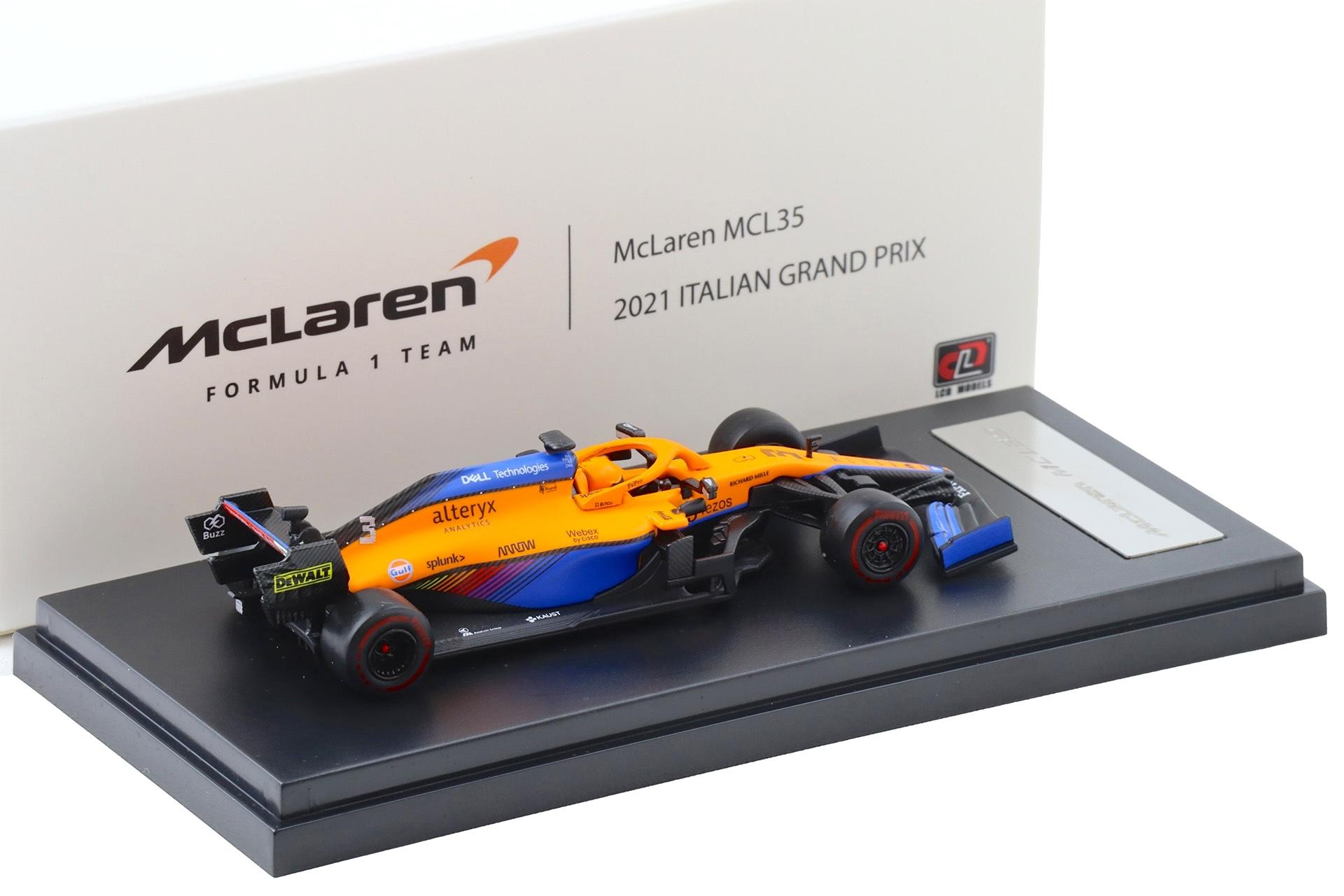 1:64 LCD Models F1 McLaren MCL35 Italian GP 2021 Lando Norris LCD64030-OR