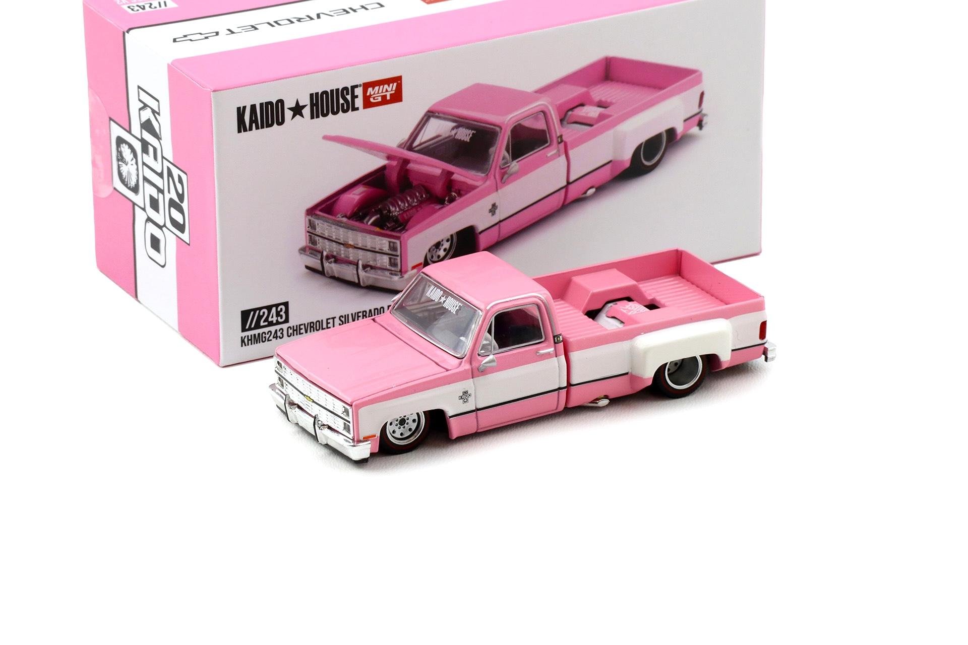 1:64 TSM Mini GT Kaido House Chevrolet Silverado Dually Vintage Spec V2 pink