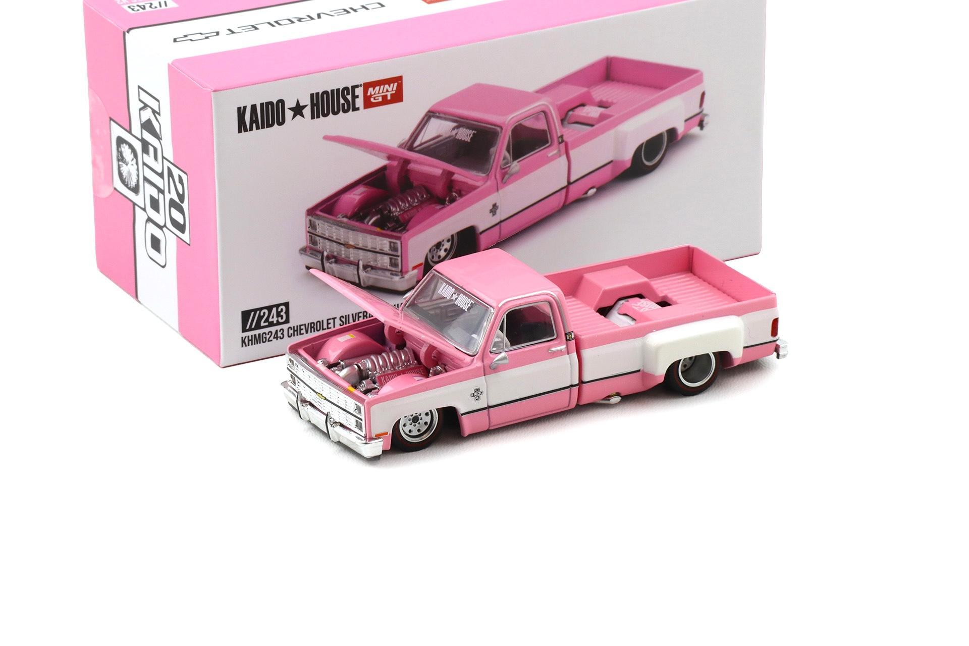 1:64 TSM Mini GT Kaido House Chevrolet Silverado Dually Vintage Spec V2 pink