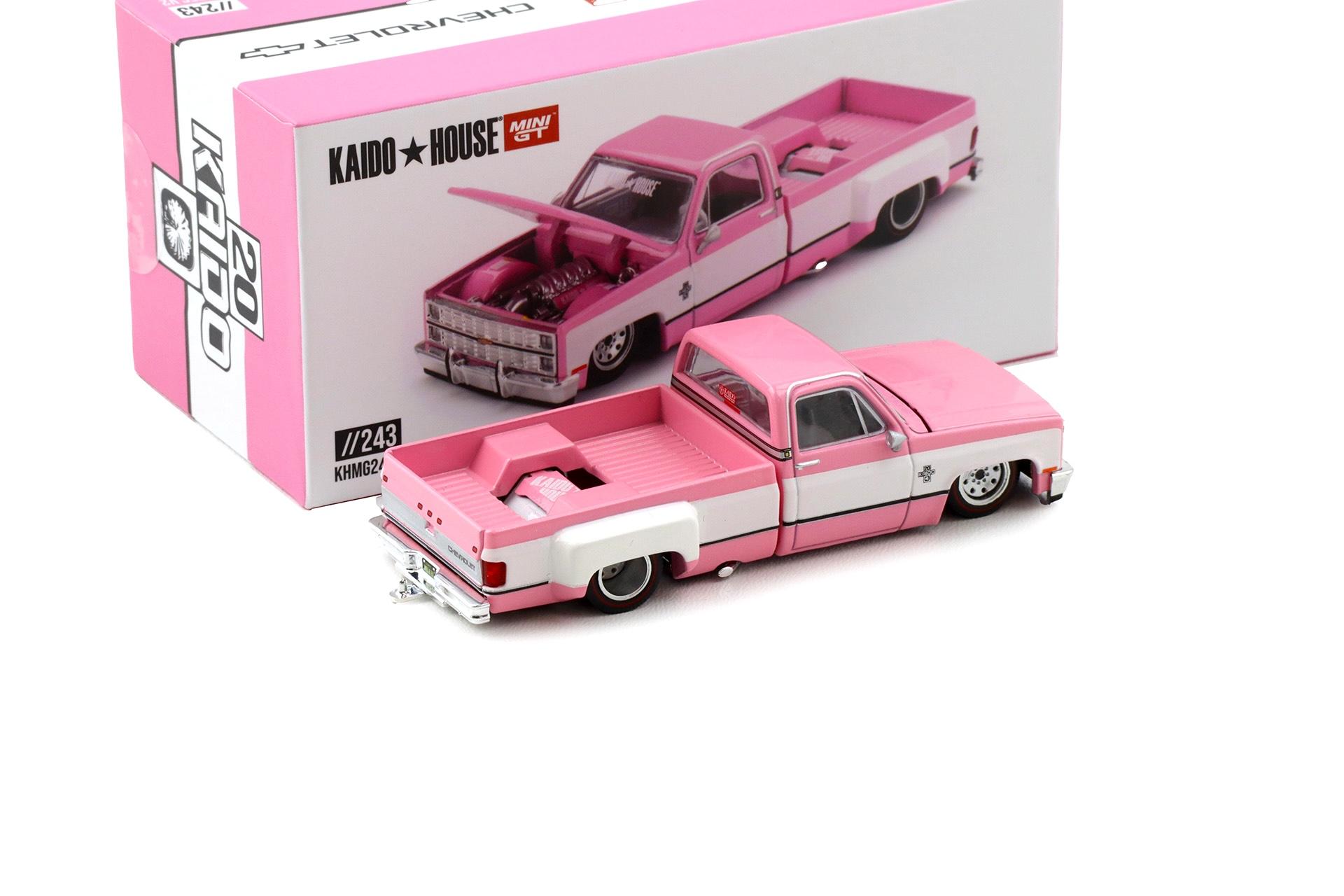 1:64 TSM Mini GT Kaido House Chevrolet Silverado Dually Vintage Spec V2 pink