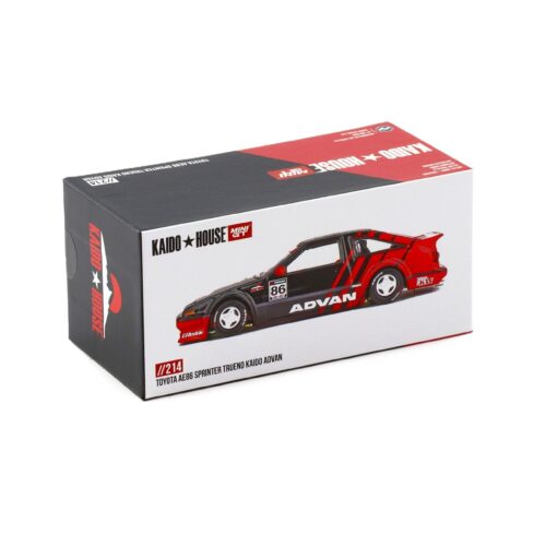 1:64 TSM Mini GT Kaido House Toyota AE86 Sprinter Trueno Kaido ADVAN red/ black