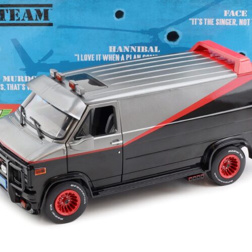 1:18 Greenlight 1983 GMC Vandura THE A-TEAM Van Bus black/ grey/ red