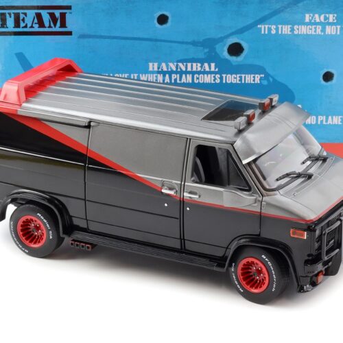 1:18 Greenlight 1983 GMC Vandura THE A-TEAM Van Bus black/ grey/ red