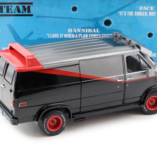 1:18 Greenlight 1983 GMC Vandura THE A-TEAM Van Bus black/ grey/ red