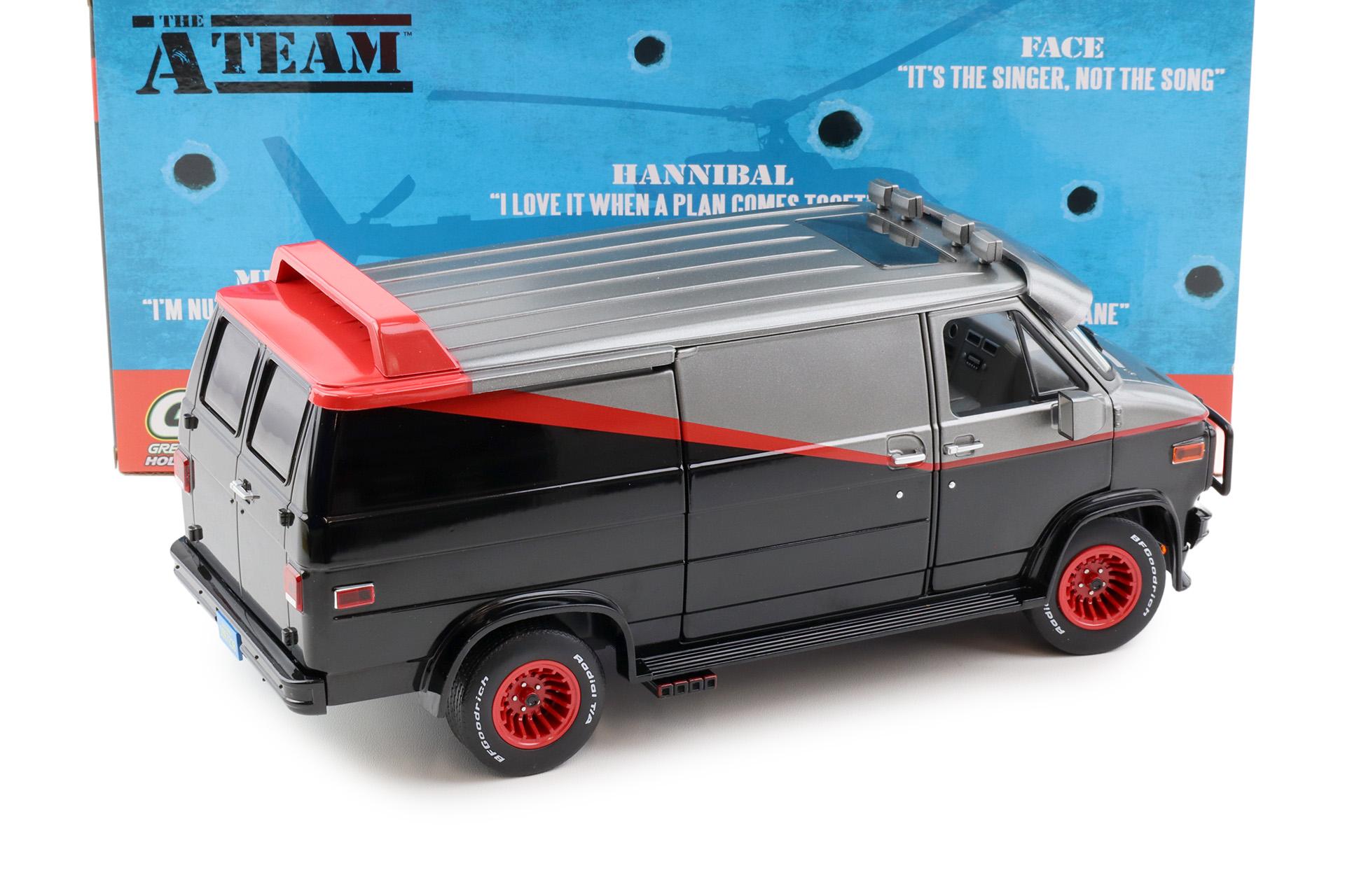 1:18 Greenlight 1983 GMC Vandura THE A-TEAM Van Bus black/ grey/ red