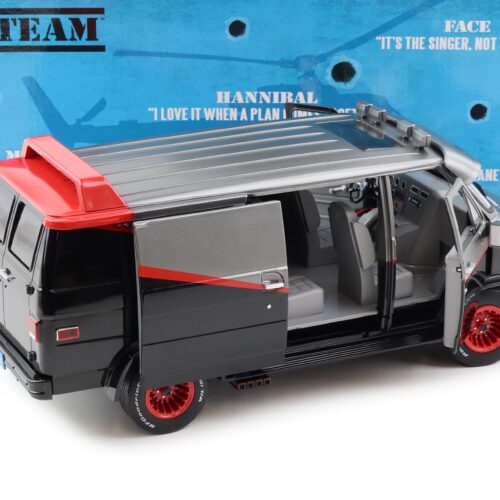 1:18 Greenlight 1983 GMC Vandura THE A-TEAM Van Bus black/ grey/ red