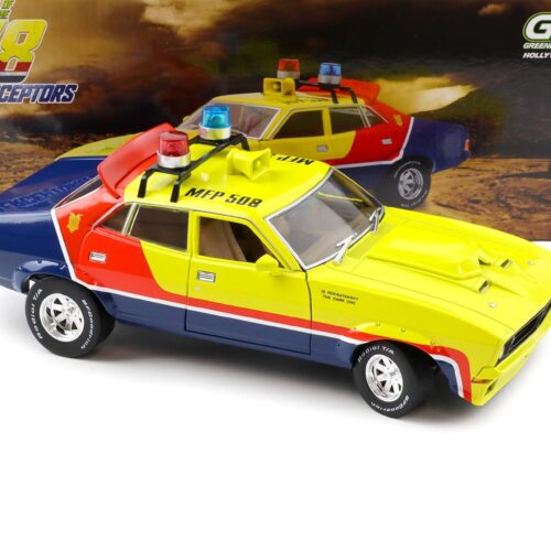 1:18 Greenlight Ford Falcon XB V8 Intercopter 1974 Police Car MAD MAX yellow/ red/ blue