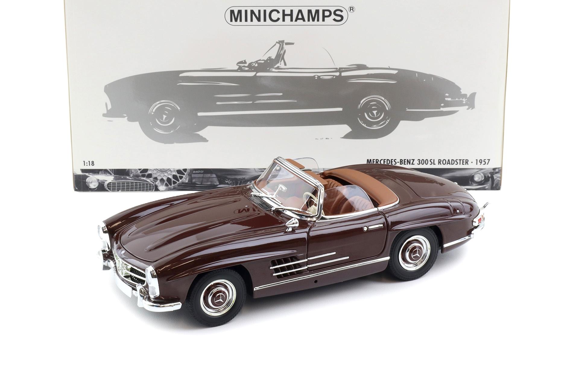 1:18 Minichamps Mercedes 300SL Roadster W198 dark red 1957