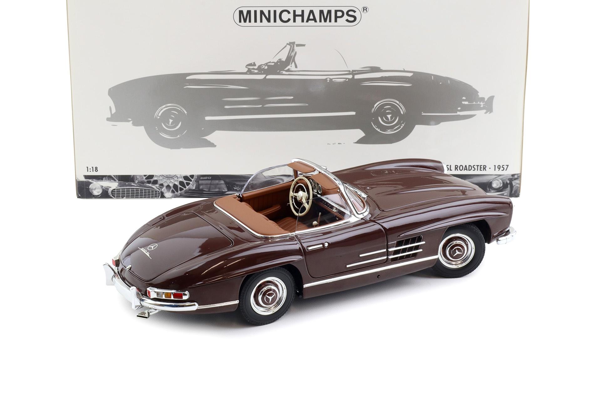 1:18 Minichamps Mercedes 300SL Roadster W198 dark red 1957