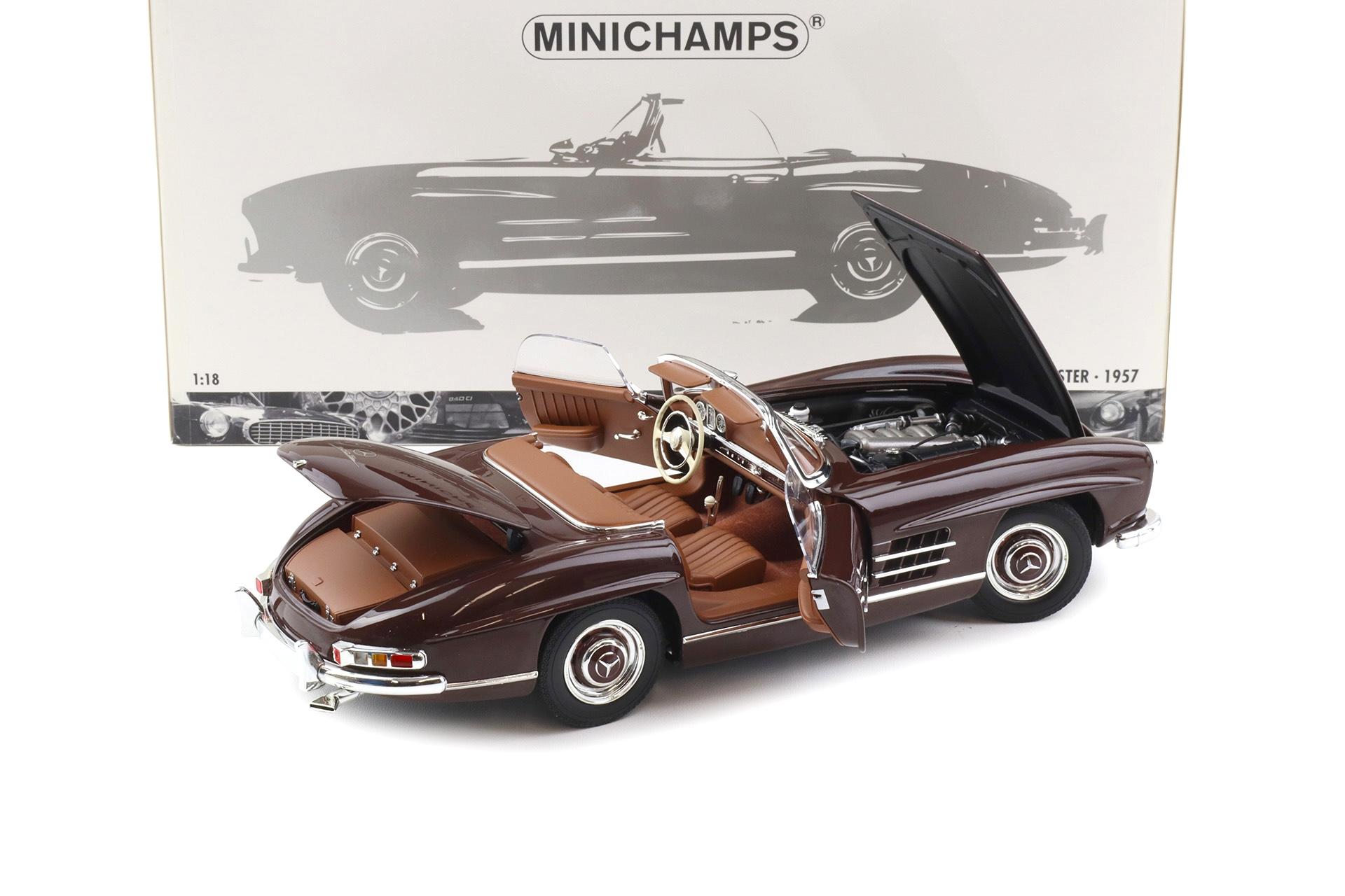 1:18 Minichamps Mercedes 300SL Roadster W198 dark red 1957