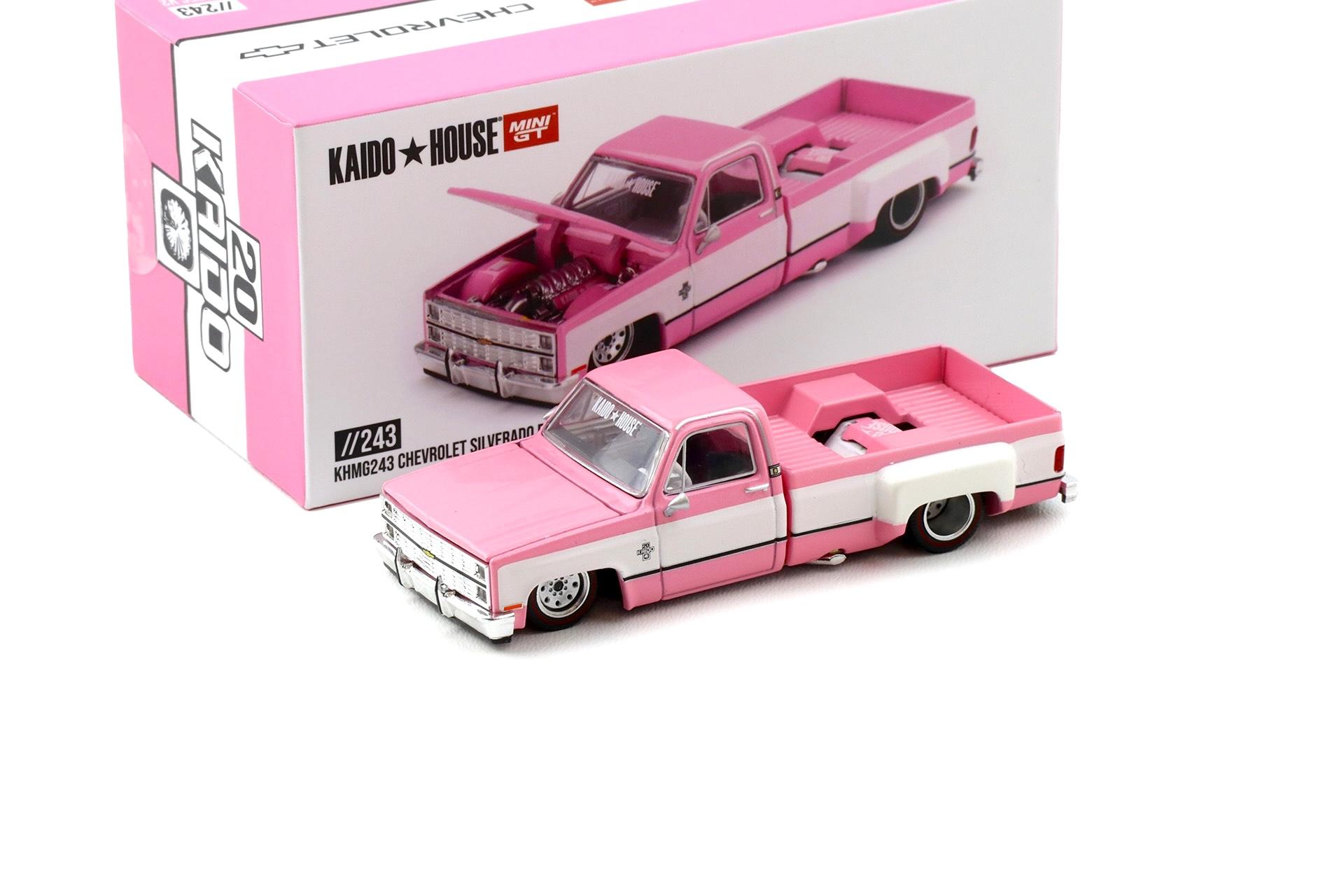 1:64 TSM Mini GT Kaido House Chevrolet Silverado Dually Vintage Spec V2 pink