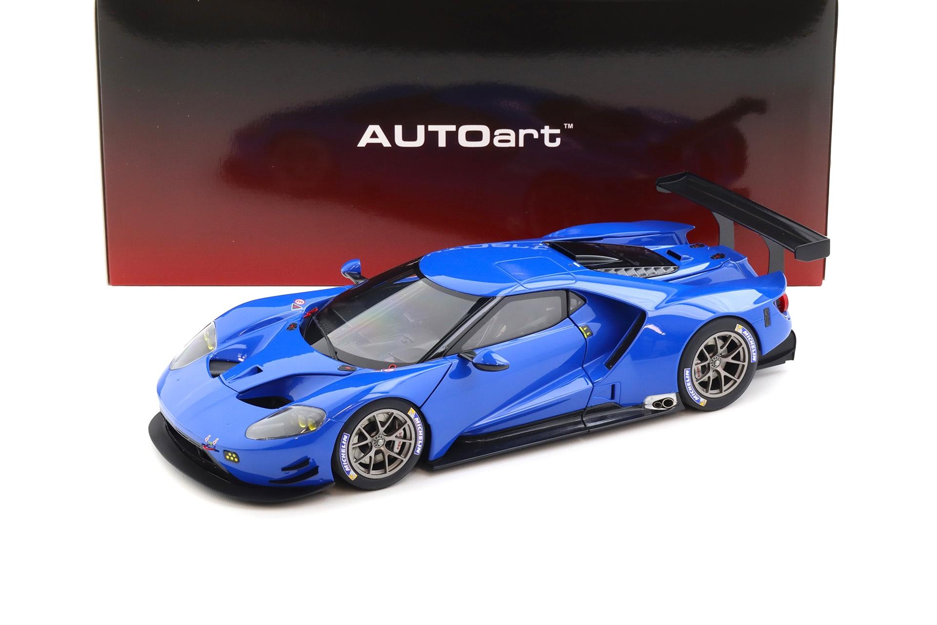 1:18 AUTOart Ford GT LM Le Mans 2018 Plain Body Color Version blue