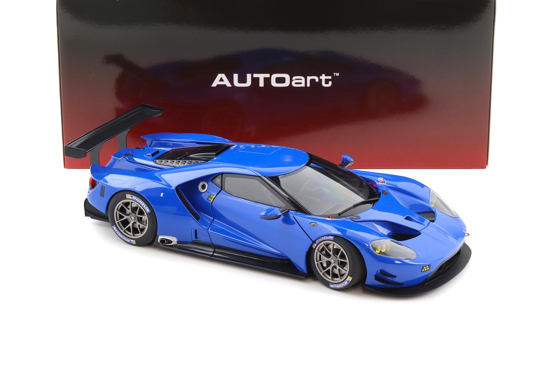 1:18 AUTOart Ford GT LM Le Mans 2018 Plain Body Color Version blue