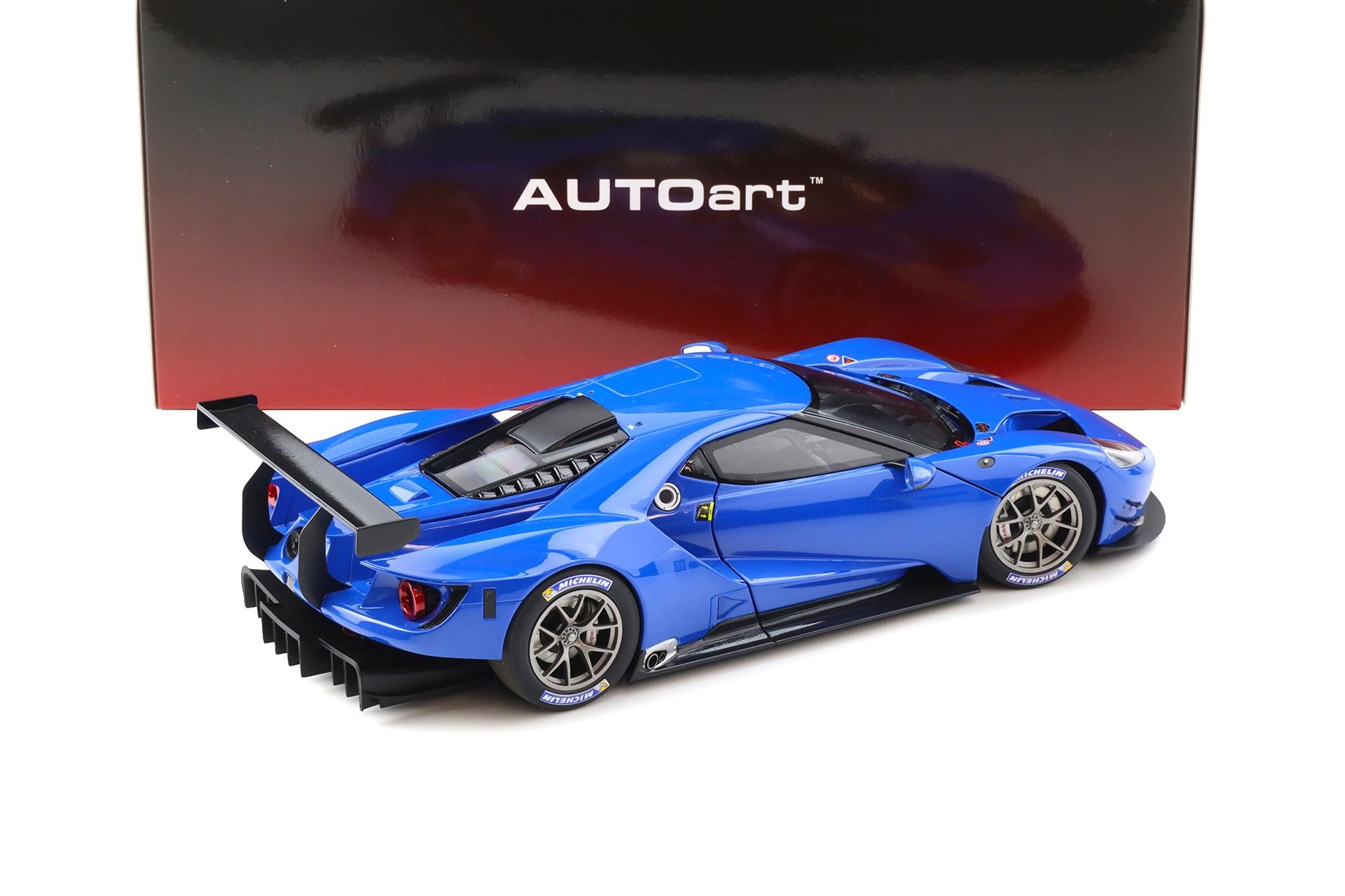 1:18 AUTOart Ford GT LM Le Mans 2018 Plain Body Color Version blue