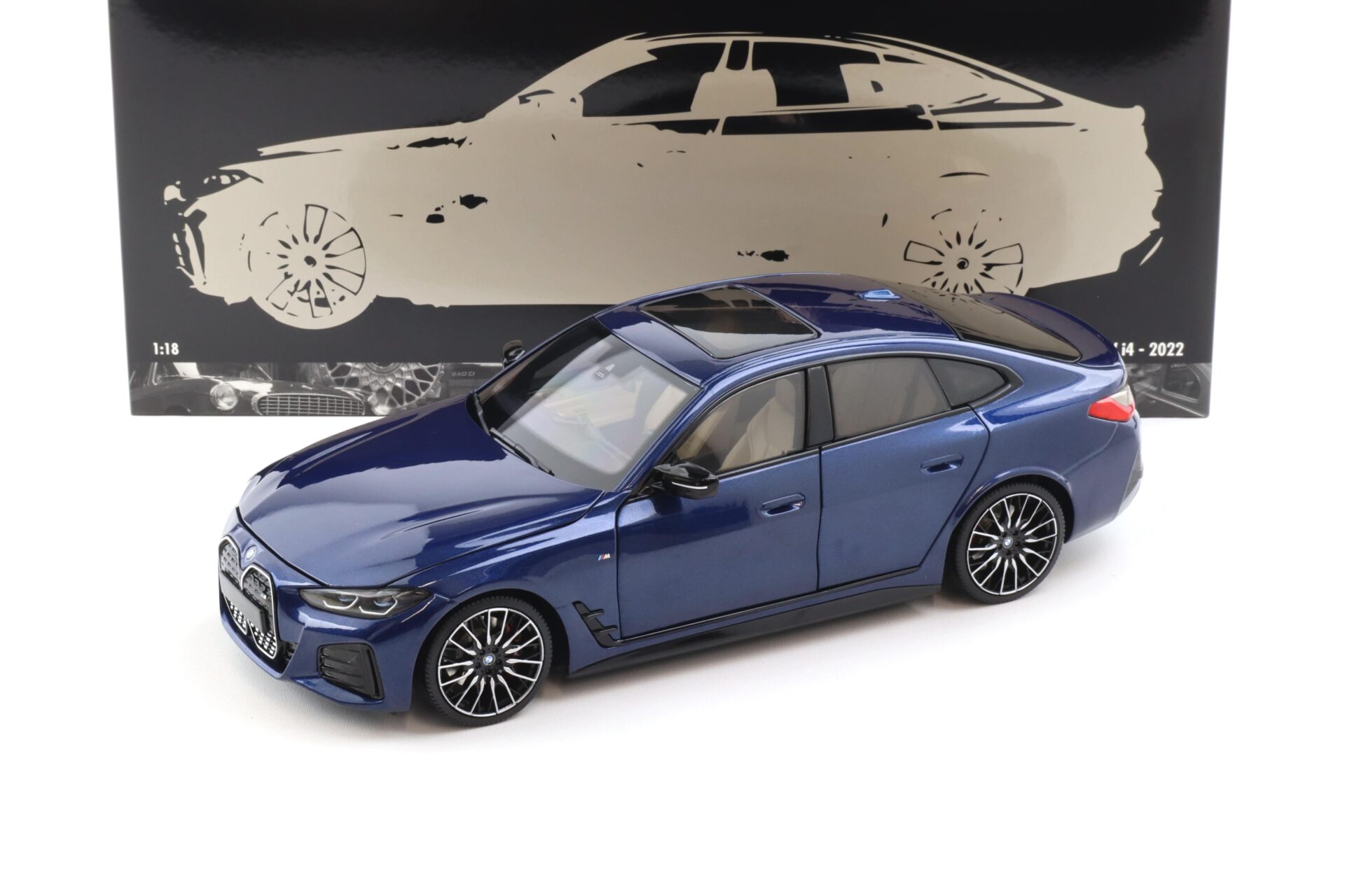 1:18 Minichamps BMW i4 M50 G26 Limousine 2022 blue metallic
