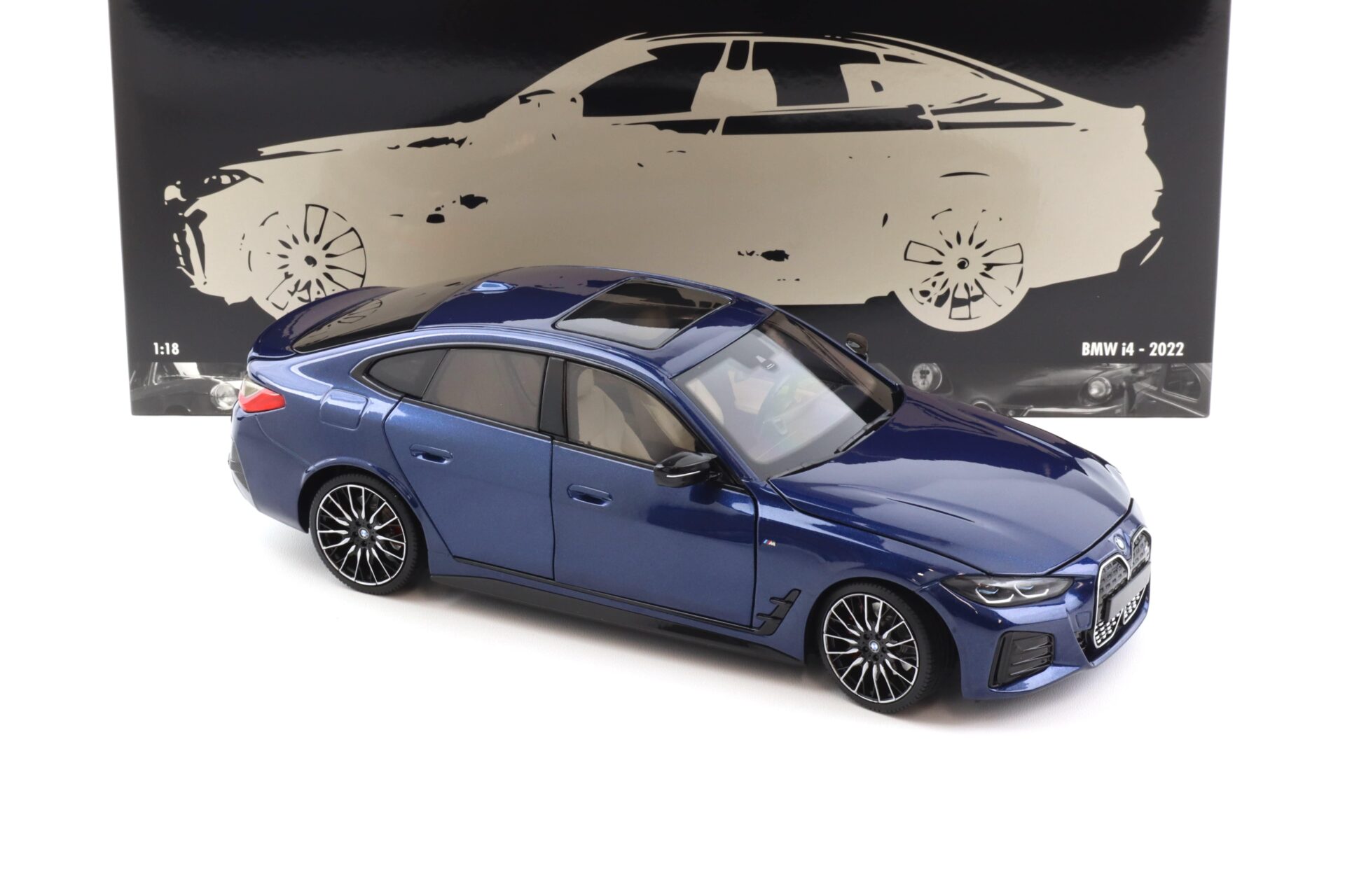 1:18 Minichamps BMW i4 M50 G26 Limousine 2022 blue metallic