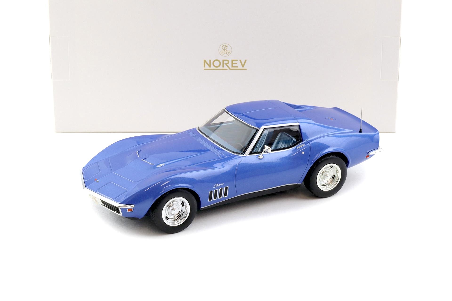 ID 114899 orig.jpg 1:18 Norev Chevrolet Corvette C3 Coupe 1969 Le Mans blue metallic