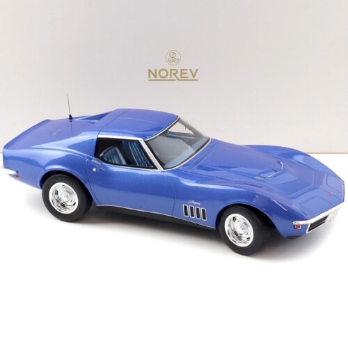 1:18 Norev Chevrolet Corvette C3 Coupe 1969 Le Mans blue metallic