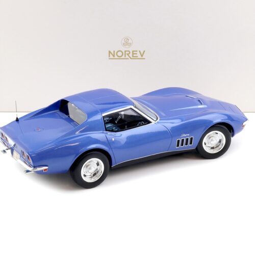 1:18 Norev Chevrolet Corvette C3 Coupe 1969 Le Mans blue metallic