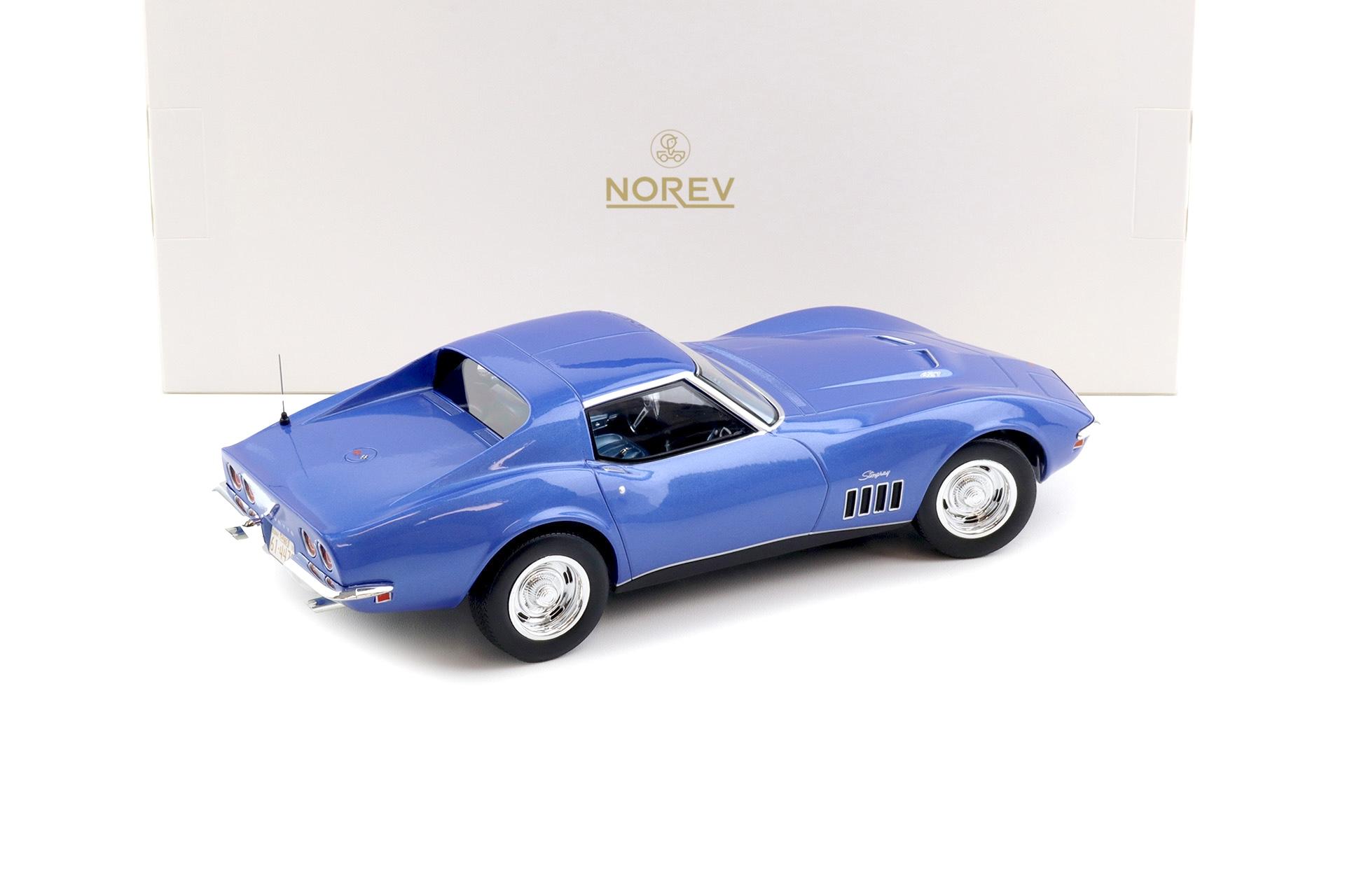 1:18 Norev Chevrolet Corvette C3 Coupe 1969 Le Mans blue metallic