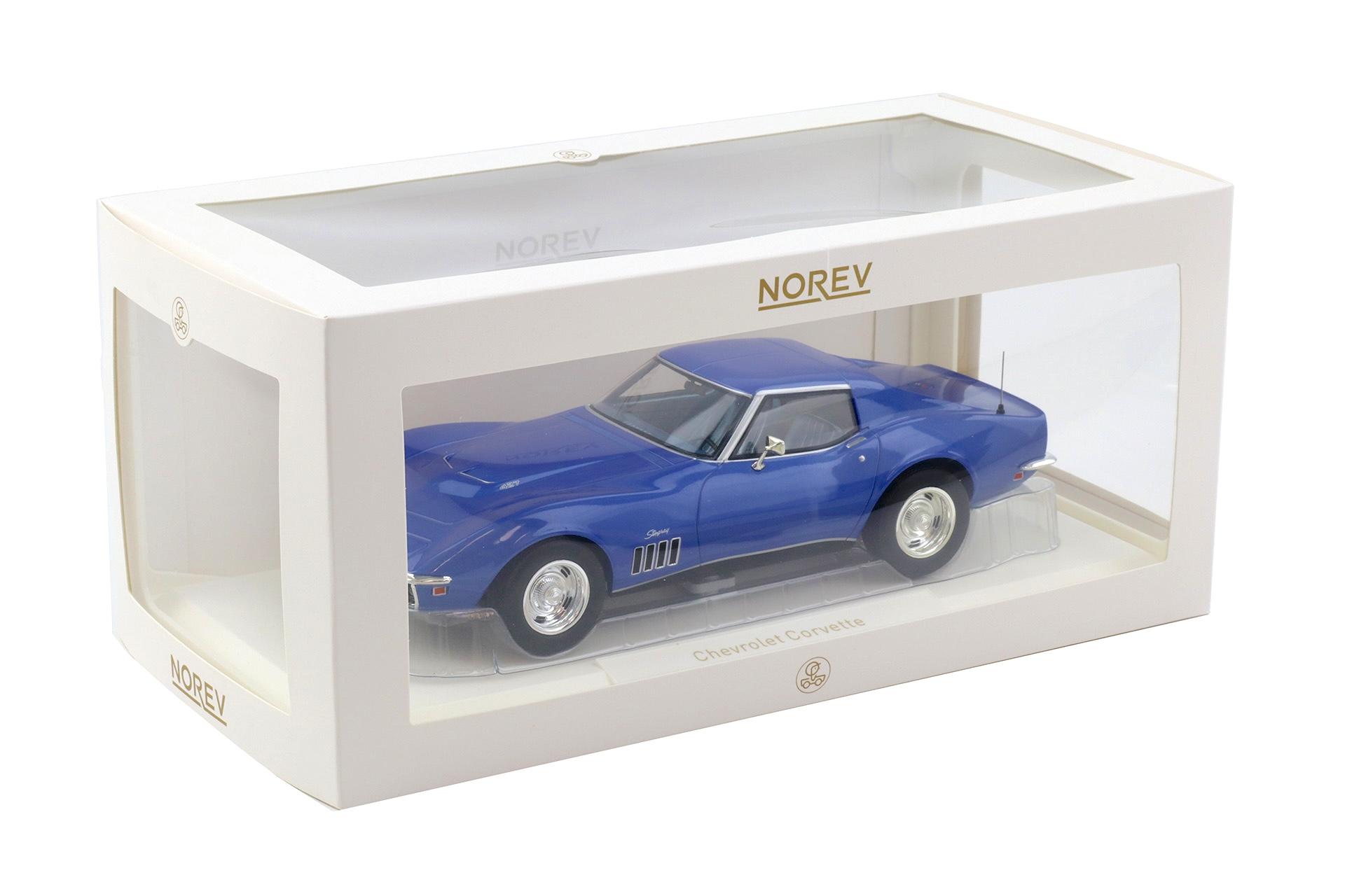 1:18 Norev Chevrolet Corvette C3 Coupe 1969 Le Mans blue metallic