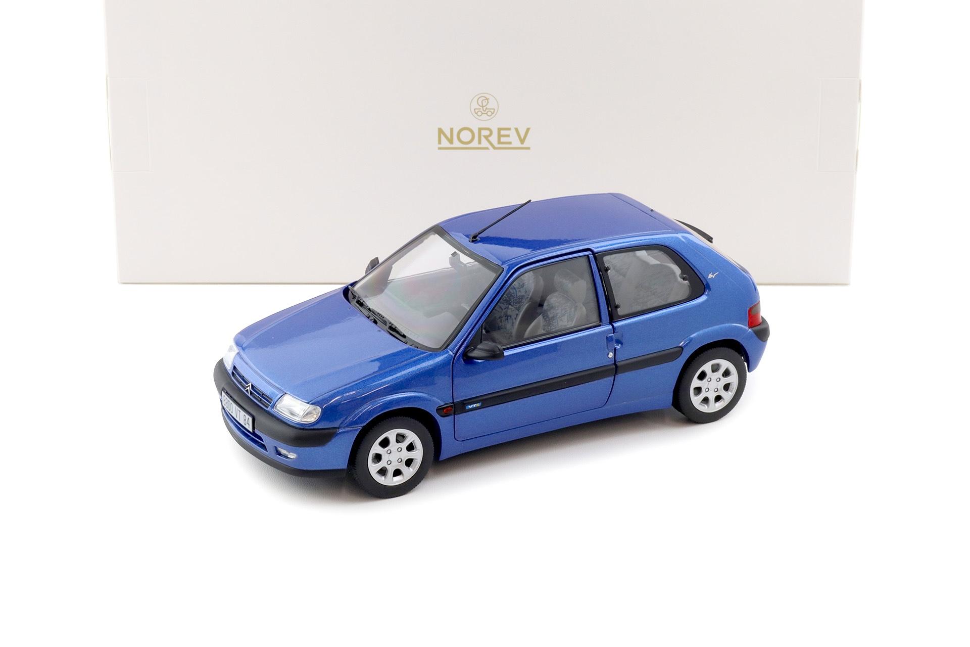 1:18 Norev Citroen Saxo VTS 1996 Poseidon blue metallic