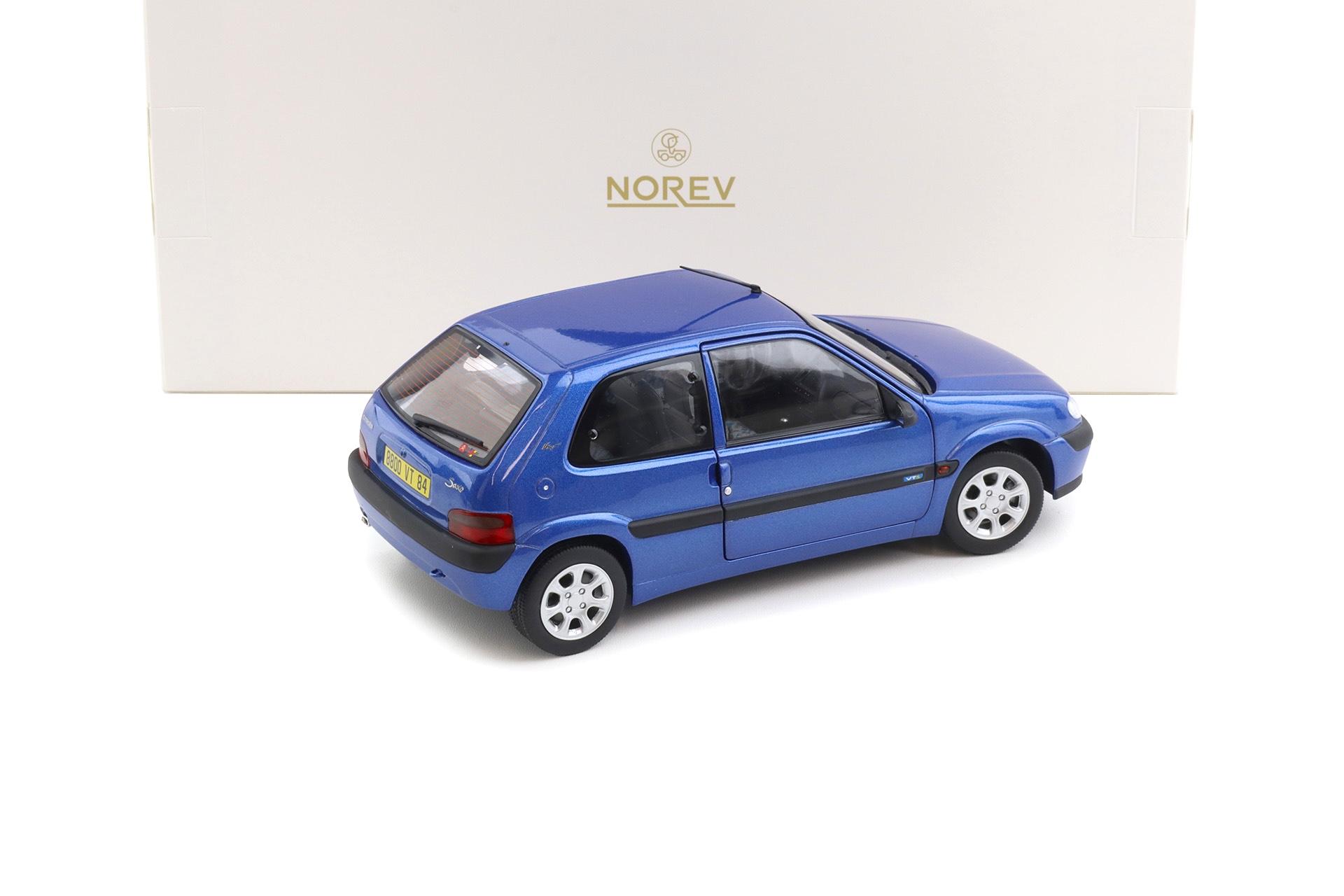 1:18 Norev Citroen Saxo VTS 1996 Poseidon blue metallic