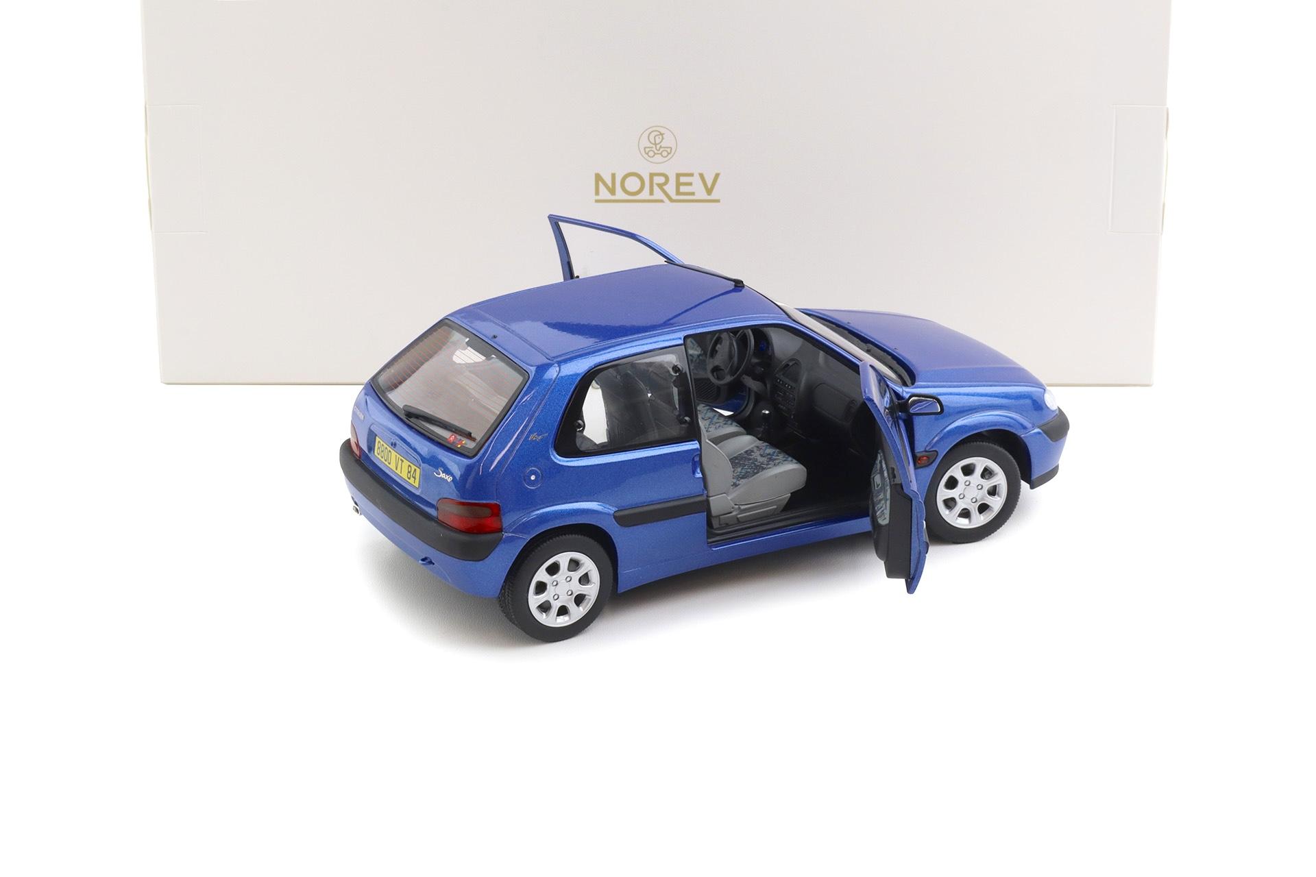 1:18 Norev Citroen Saxo VTS 1996 Poseidon blue metallic