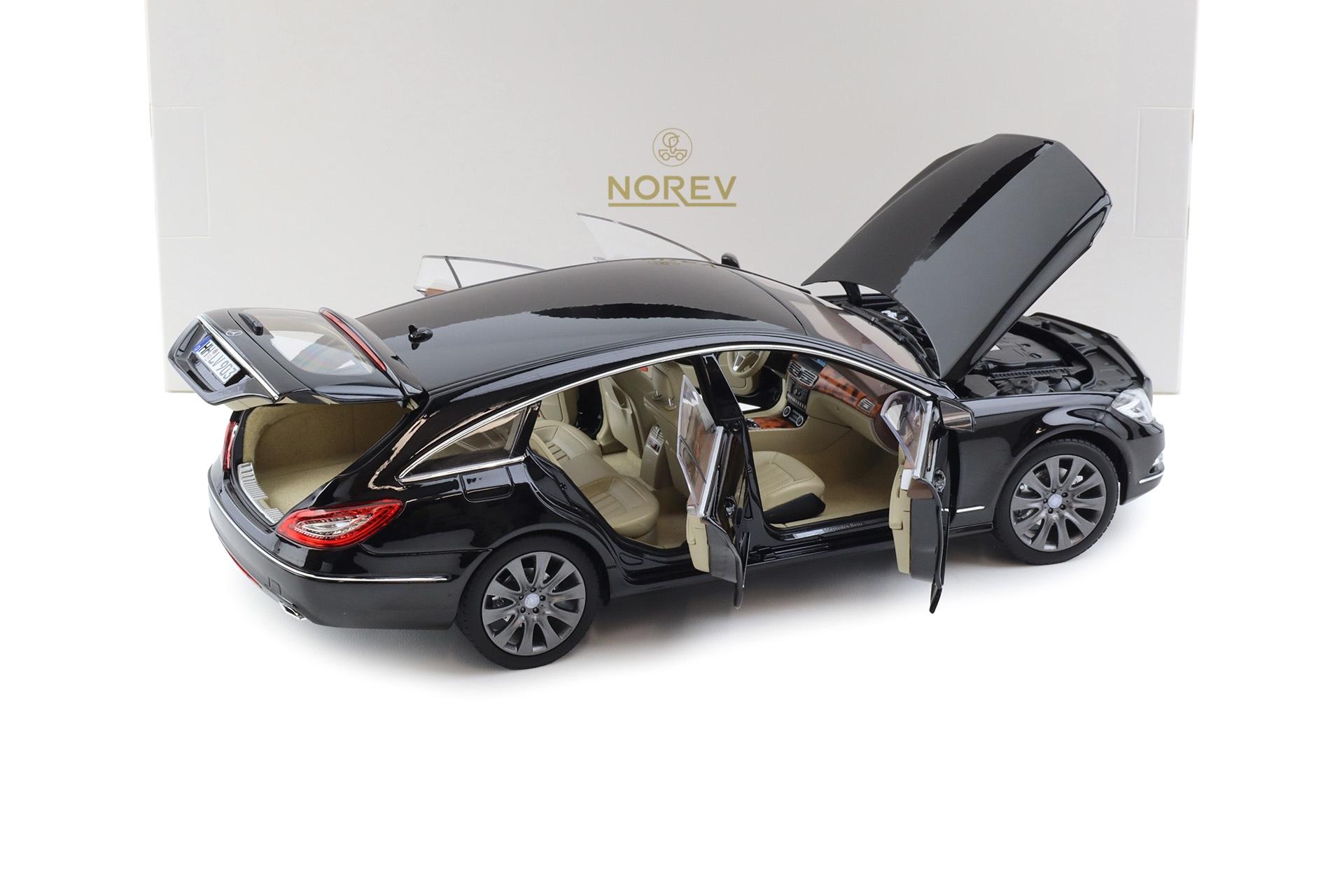 1:18 Norev Mercedes CLS Shooting Brake 2011 Type X218 Obsidian black metallic