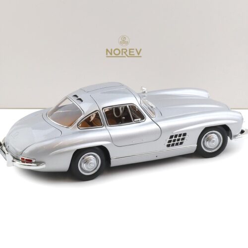 1:18 Norev Mercedes 300 SL Flügeltürer Gullwing 1954 silver/ brown interior