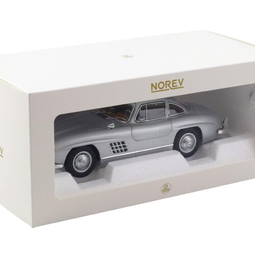 1:18 Norev Mercedes 300 SL Flügeltürer Gullwing 1954 silver/ brown interior
