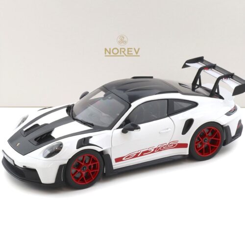 1:18 Norev Porsche 911 992 GT3 RS Weissach Package 2022 white/ Pyro red