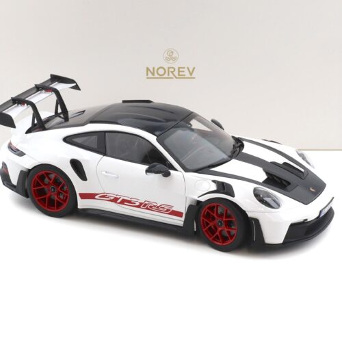 1:18 Norev Porsche 911 992 GT3 RS Weissach Package 2022 white/ Pyro red
