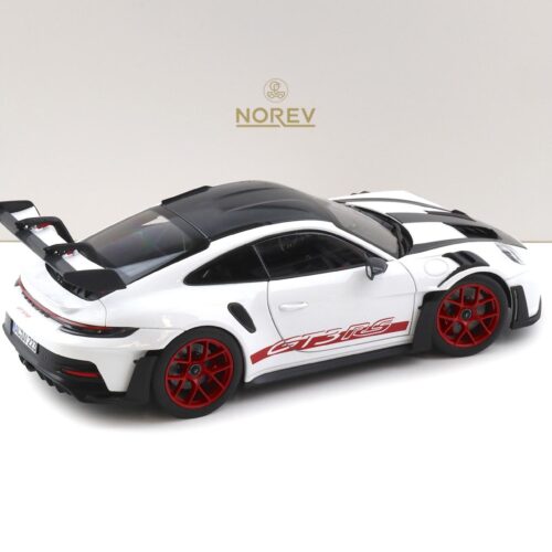 1:18 Norev Porsche 911 992 GT3 RS Weissach Package 2022 white/ Pyro red