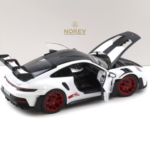 1:18 Norev Porsche 911 992 GT3 RS Weissach Package 2022 white/ Pyro red