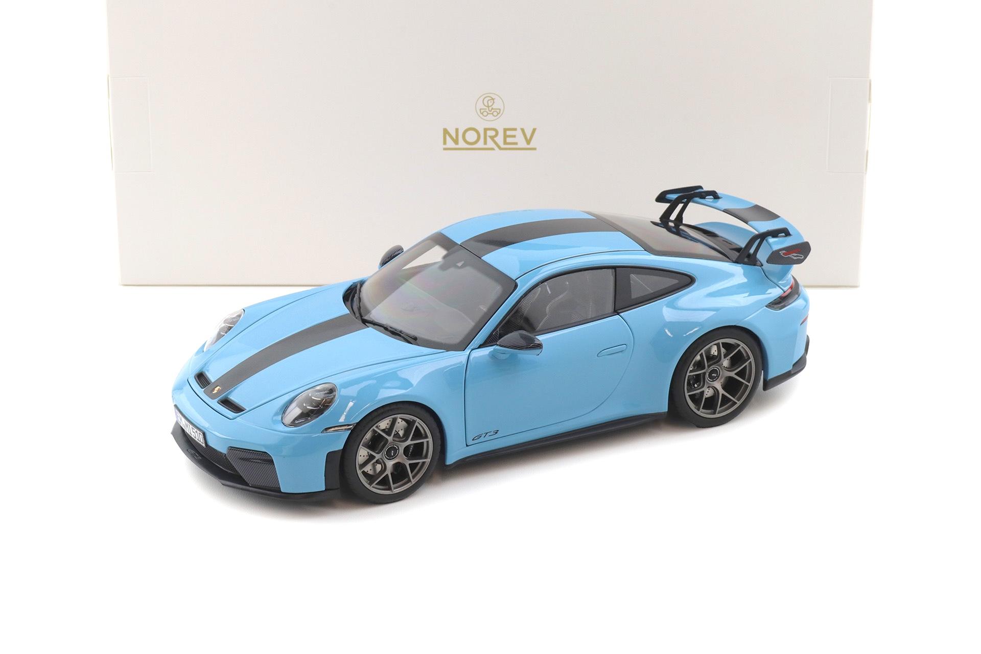 1:18 Norev Porsche 911 992.2 GT3 Weissach Package 2025 Gulf blue