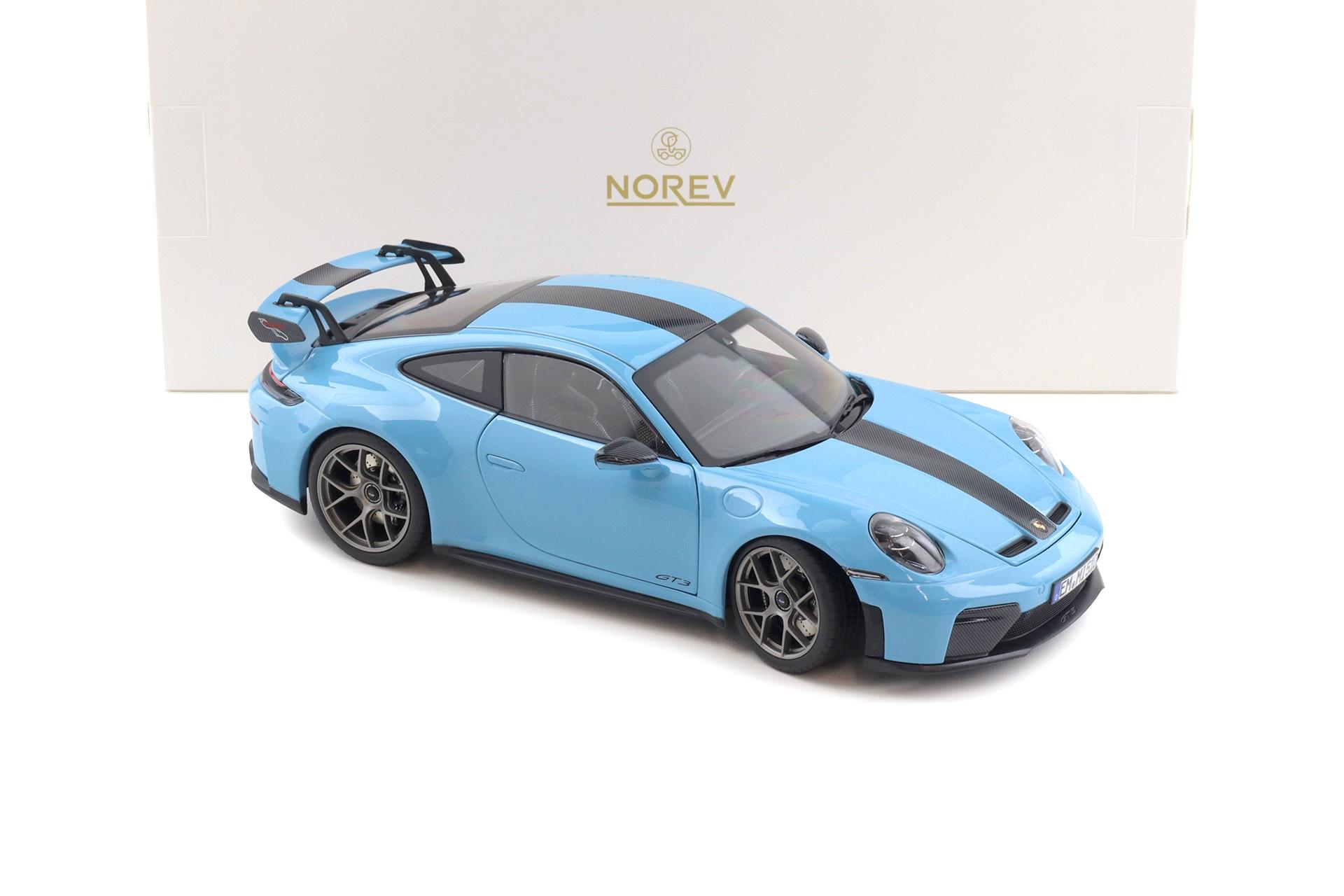 1:18 Norev Porsche 911 992.2 GT3 Weissach Package 2025 Gulf blue